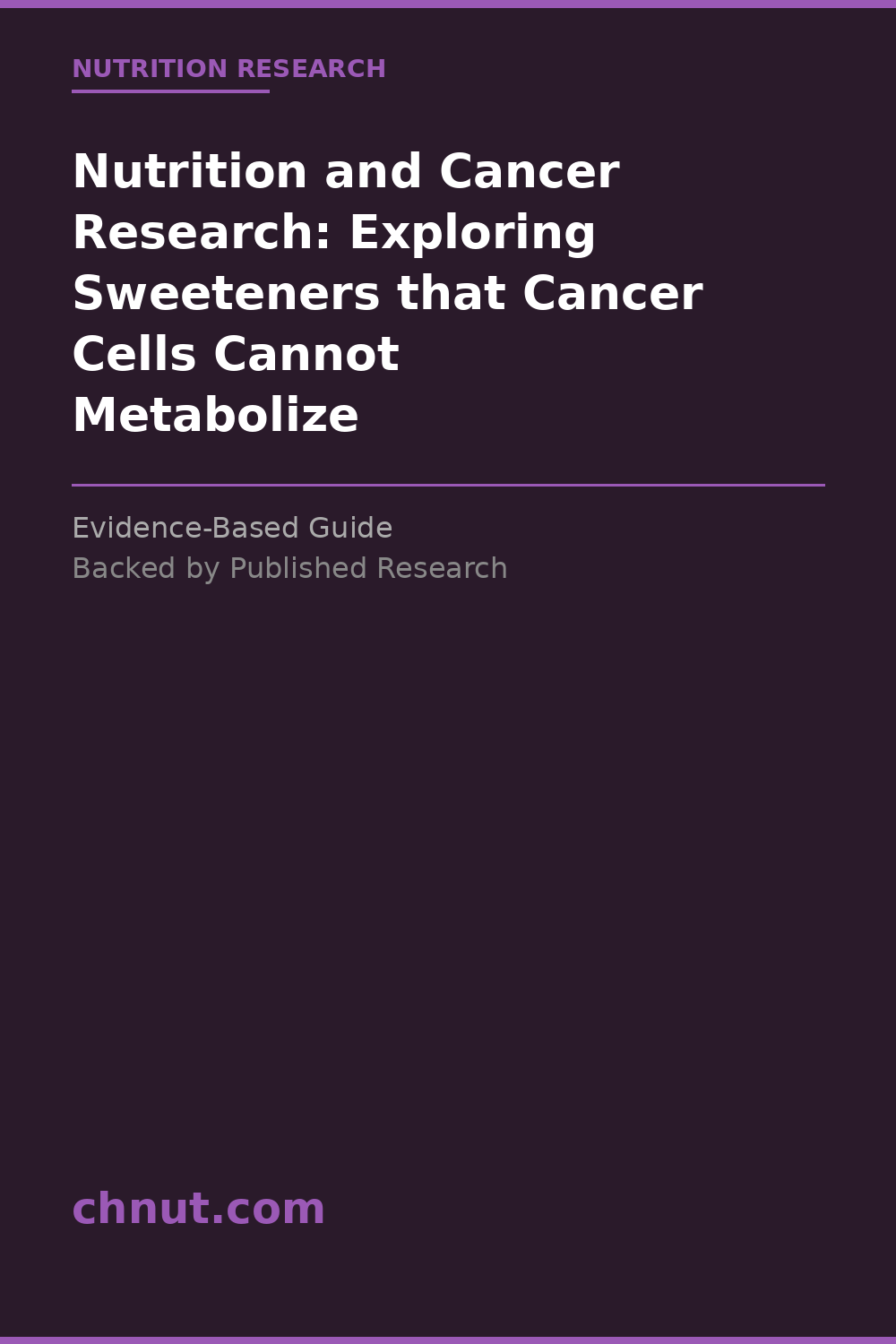 nutrition and cancer research showing key health benefits backed by clinical research