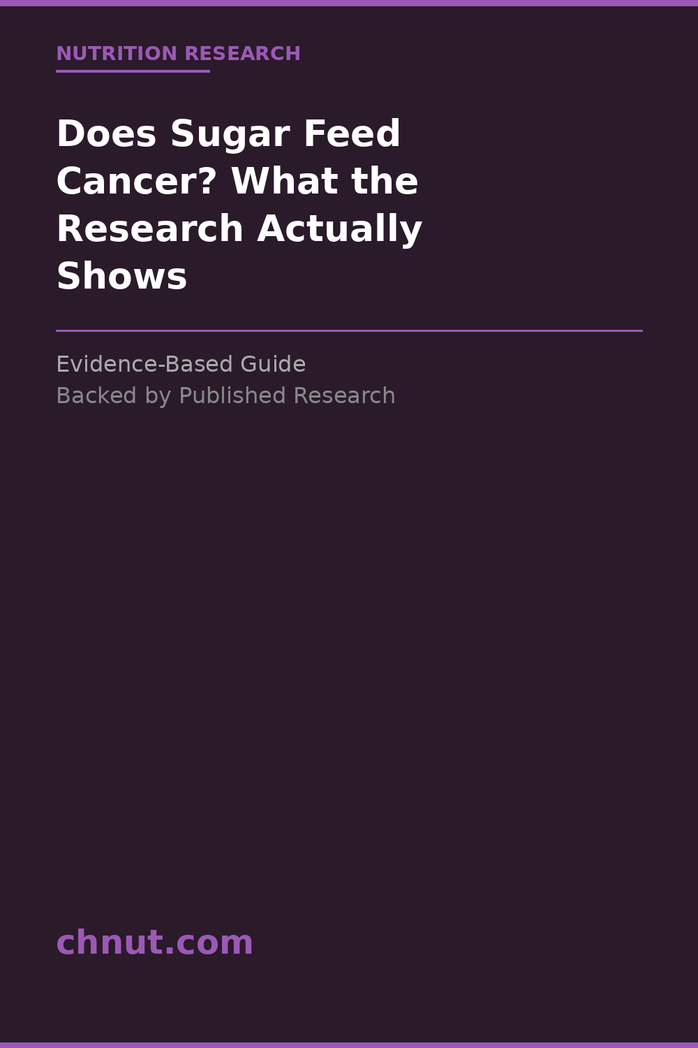 does sugar feed cancer? what the research actually shows showing key health benefits backed by clinical research