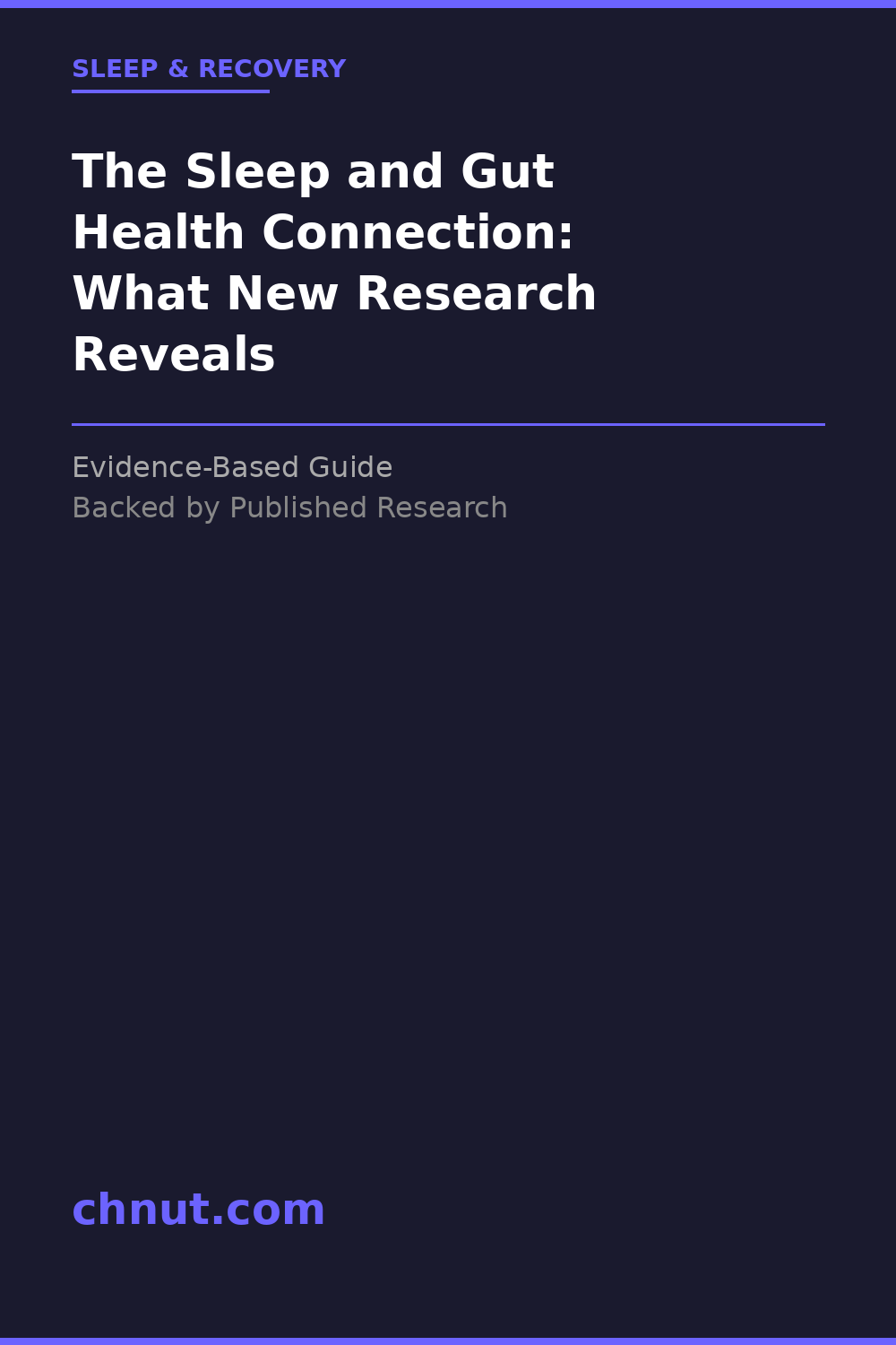 the sleep and gut health connection supplement for improved health and wellness