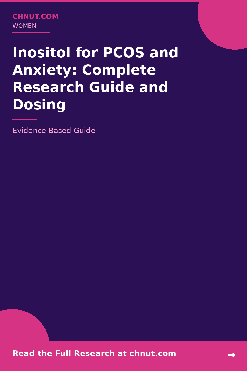 inositol pcos anxiety supplement