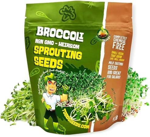 Todd's Seeds Organic Broccoli Sprouting Seeds - 1 Pound