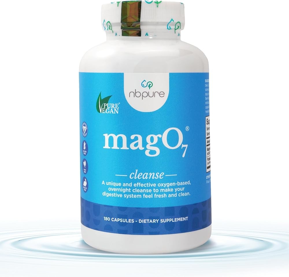 nbpure MagO7 - Natural Colon Cleanse & Detox - Occasional Constipation Relief, Stool Softener, & Bloating Support for...