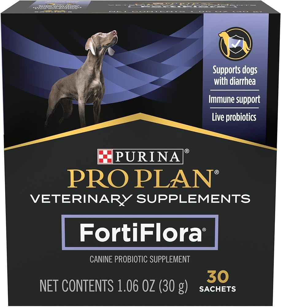 Purina Pro Plan Veterinary Supplements FortiFlora Daily Probiotics for Dogs, Helps Digestive Gut Health and Diarrhea ...