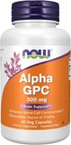 NOW Supplements Alpha GPC 300mg