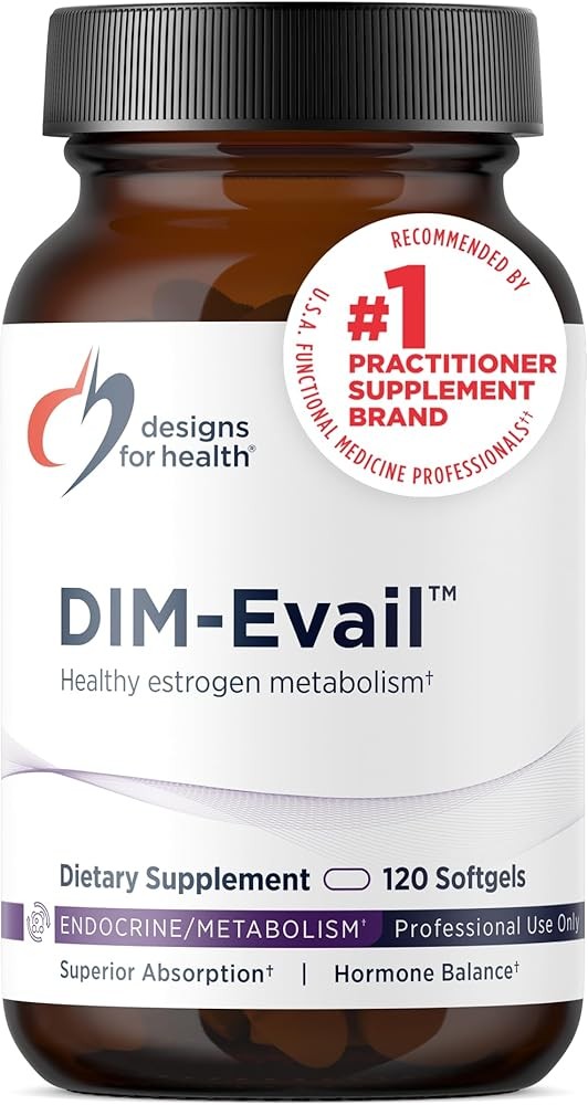Designs for Health DIM-Evail 100mg Enhanced Bioavailability Diindolylmethane Supplement