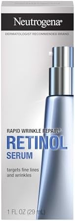 Neutrogena Rapid Wrinkle Repair Retinol Face Serum, Daily Anti-Aging Serum for Face with Retinol & Hyaluronic Acid to...