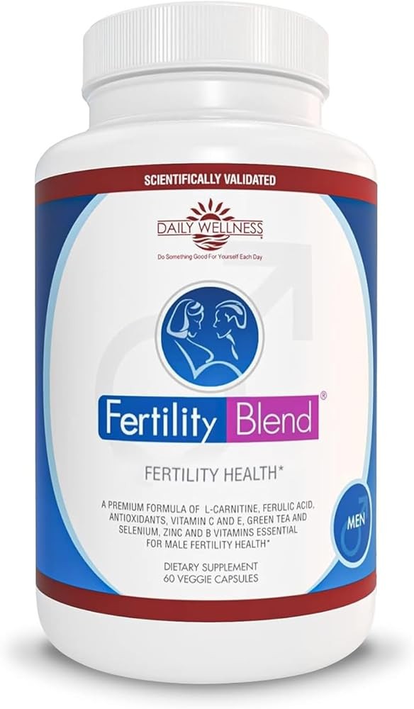 Daily Wellness for Men - Male Fertility Supplements, Vitamin Blend Pills - Male Count Pre-Conception for Him - Fertil...