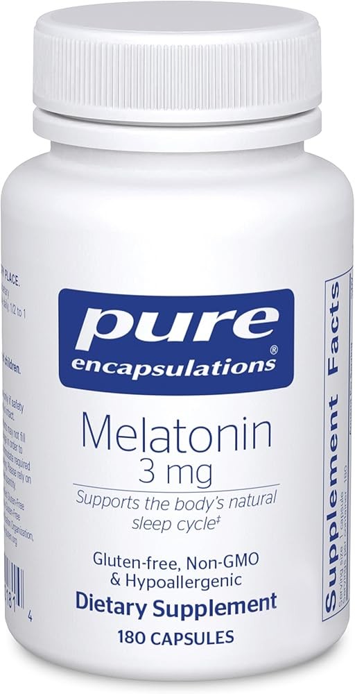 Pure Encapsulations Melatonin 3 mg - Antioxidant Supplement to Support Natural Sleeping & Relief of Occasional Sleepl...