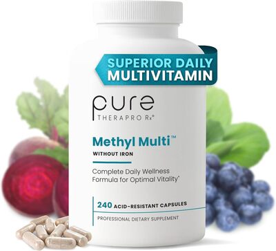 Pure Therapro Rx Methyl Multi Without Iron, Multivitamin, 240 Capsules