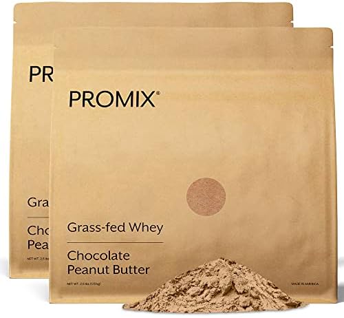 ProMix Nutrition Undenatured Grass-Fed Whey Protein Powder, 5 lb, Chocolate Peanut Butter, 80 Ounce (Pack of 1)