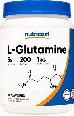 Nutricost L-Glutamine Powder - Best for IBS-D