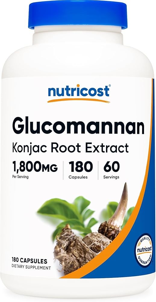 Nutricost Glucomannan Fiber Supplement