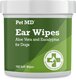 Pet MD Dog Ear Cleaner Wipes
