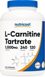 Nutricost L-Carnitine Tartrate 1000mg, 240ct