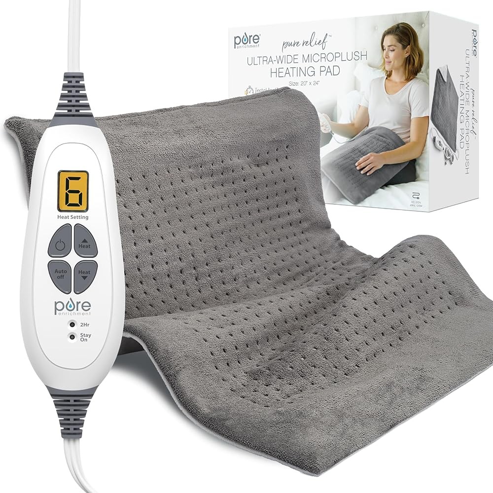 Pure Enrichment PureRelief Ultra-Wide Microplush Heating Pad