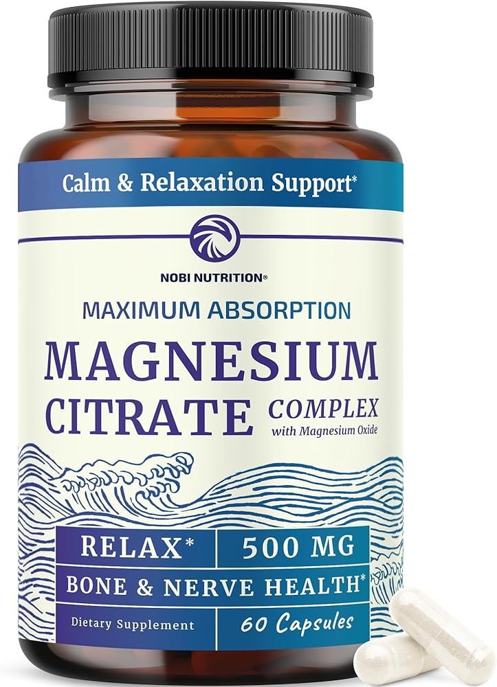Magnesium Citrate Complex 500 MG for Calm &amp; Relaxation | High Absorption Mag