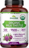 Zazzee USDA Organic Milk Thistle - Best Budget Option