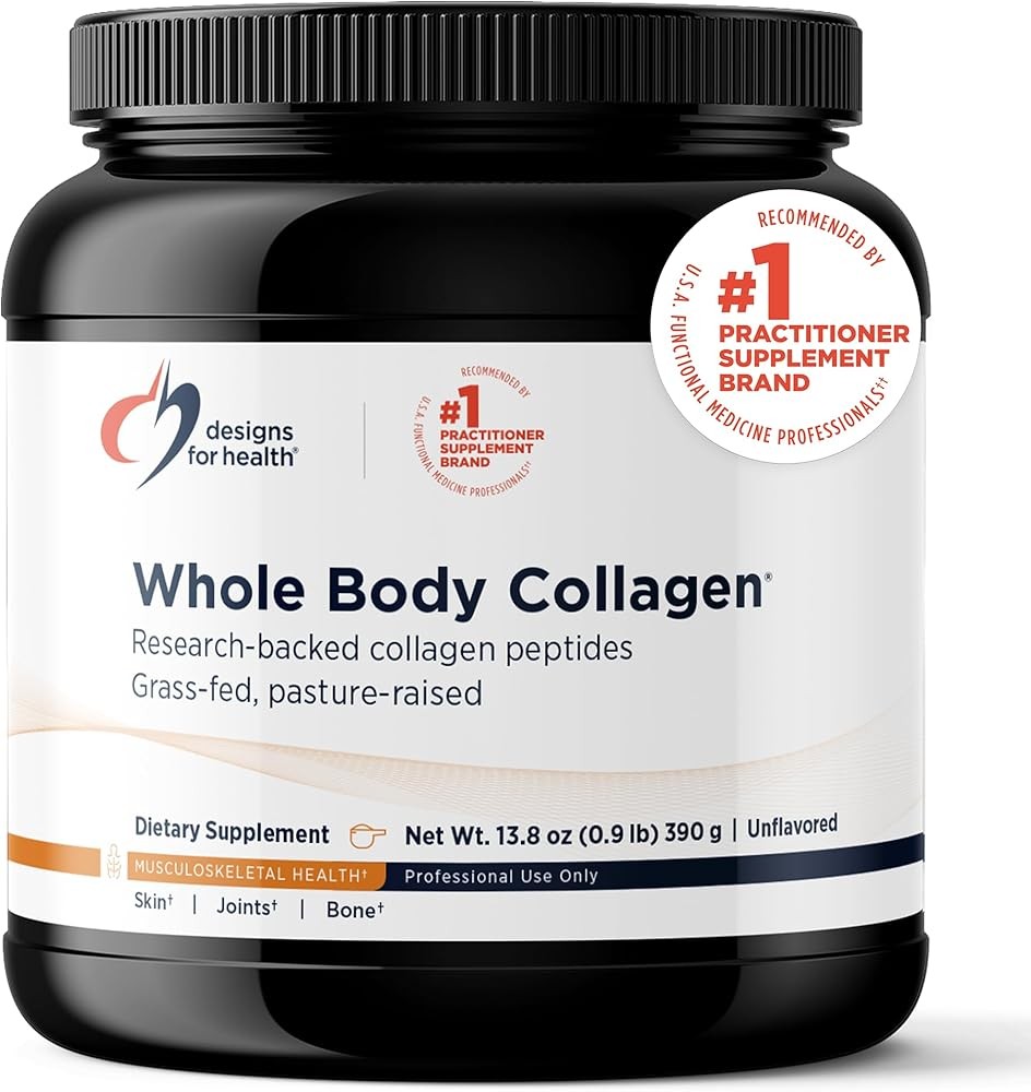 Designs for Health Whole Body Collagen Powder - Hydrolyzed Collagen Peptides Powder for Healthy Skin & Hair, Joint +...