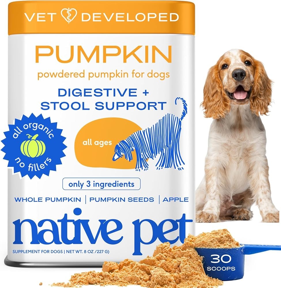 Native Pet Pumpkin for Dogs - Organic Digestive Supplement