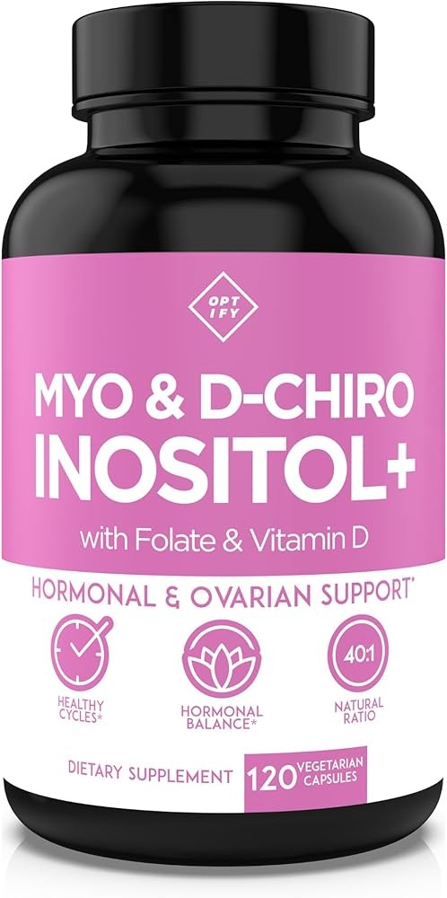 Optify Myo-Inositol & D-Chiro Inositol Supplement for Women – 40:1 Ratio Plus Fo