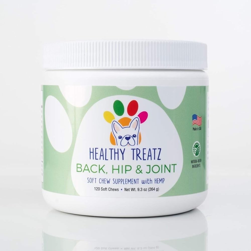 Hip & Joint Glucosamine for Dogs with Hemp and Turmeric