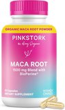 Pink Stork Maca Root Capsules with BioPerine for Hormonal Balance