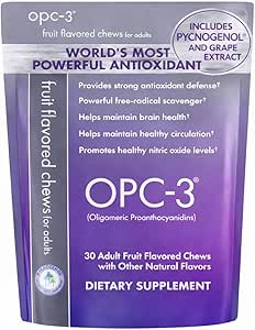 Isotonix OPC-3 Antioxidant Chews | Circulation, Vision & Skin Support | Grape Seed, Red Wine, Pine Bark (Pycnogenol®)...