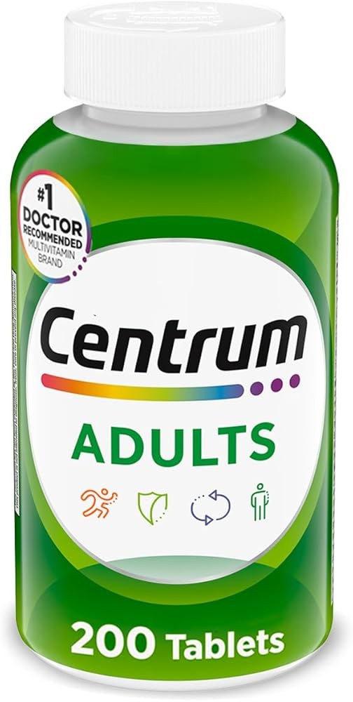 Centrum Adult Multivitamin/Multimineral Supplement with Antioxidants, Zinc, Vitamin D3 and B Vitamins, Gluten Free, N...