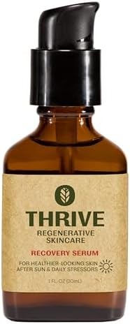 Thrive Natural Care Natural Bakuchiol Serum for Face - Healthier Retinol Alternative includes Hyaluronic Acid - Collagen Boosting Face Serum for Brighter, Firmer Skin - Vegan, Made in USA