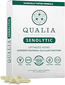 QUALIA LIFE SCIENCES Senolytic Supplement, Fisetin, Quercetin, Piperlongumin & More, Aging Supplement - Supports Opti...