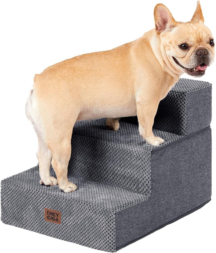 EHEYCIGA Dog Stairs 3-Step for Small Dogs