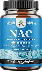 NAC Supplement N-Acetyl Cysteine 600mg- High Absorption NAC 600 mg Capsules Glutathione Precursor for Liver Cleanse D...