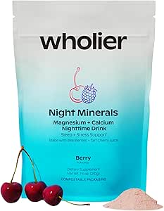 wholier Magnesium Glycinate, Tart Cherry Juice, Chelated Calcium