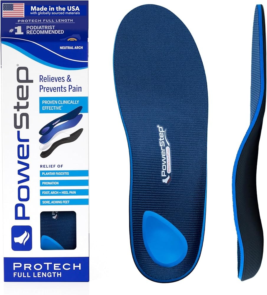 PowerStep ProTech Full Length Orthotic Insoles