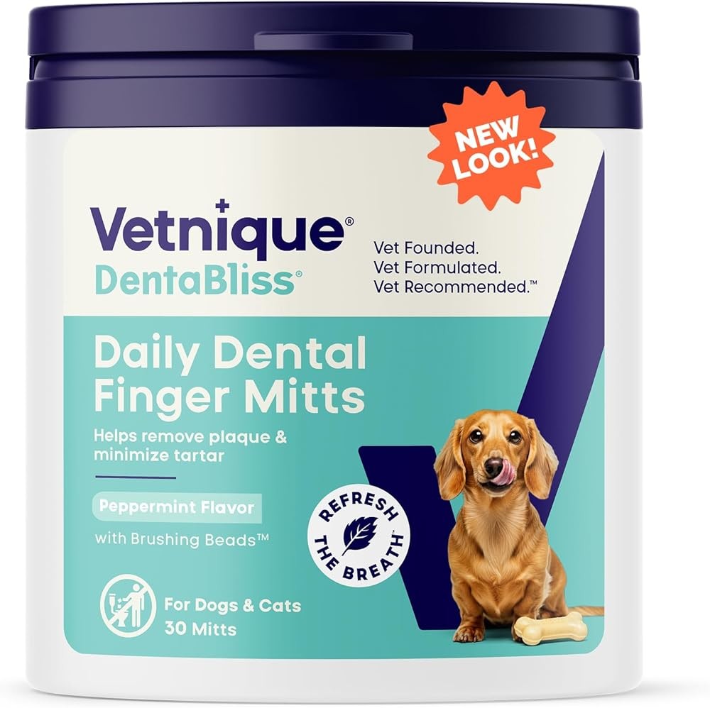 Vetnique Dentabliss Teeth Cleaning Finger Mitt