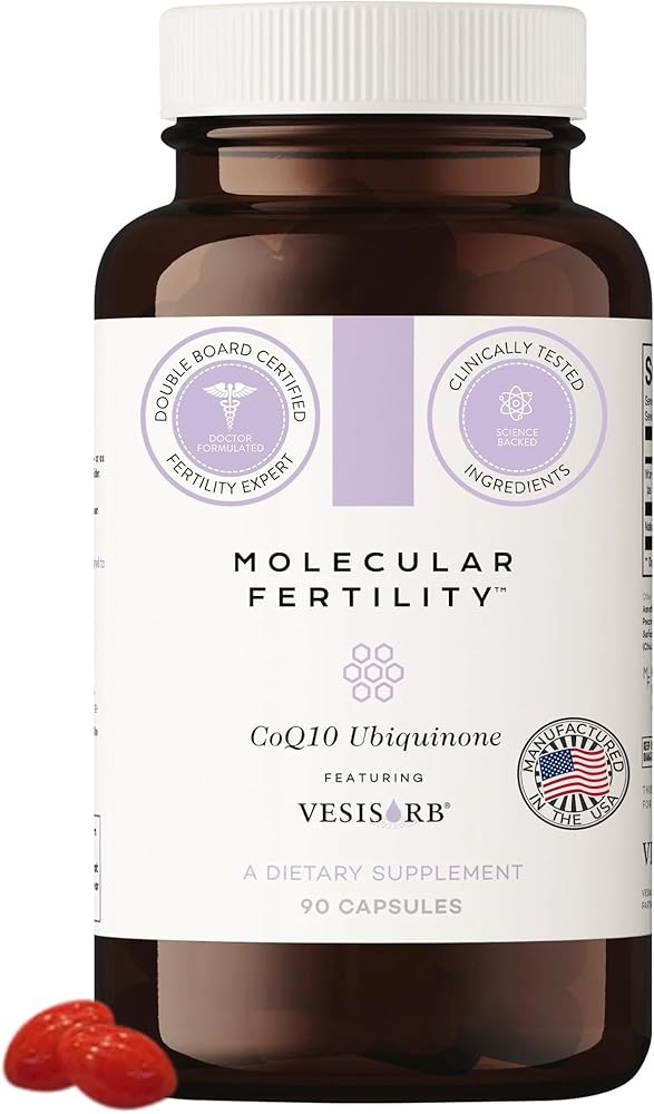 Molecular Fertility CoQ10 Ubiquinol 100mg with VESIsorb - 90 Softgels