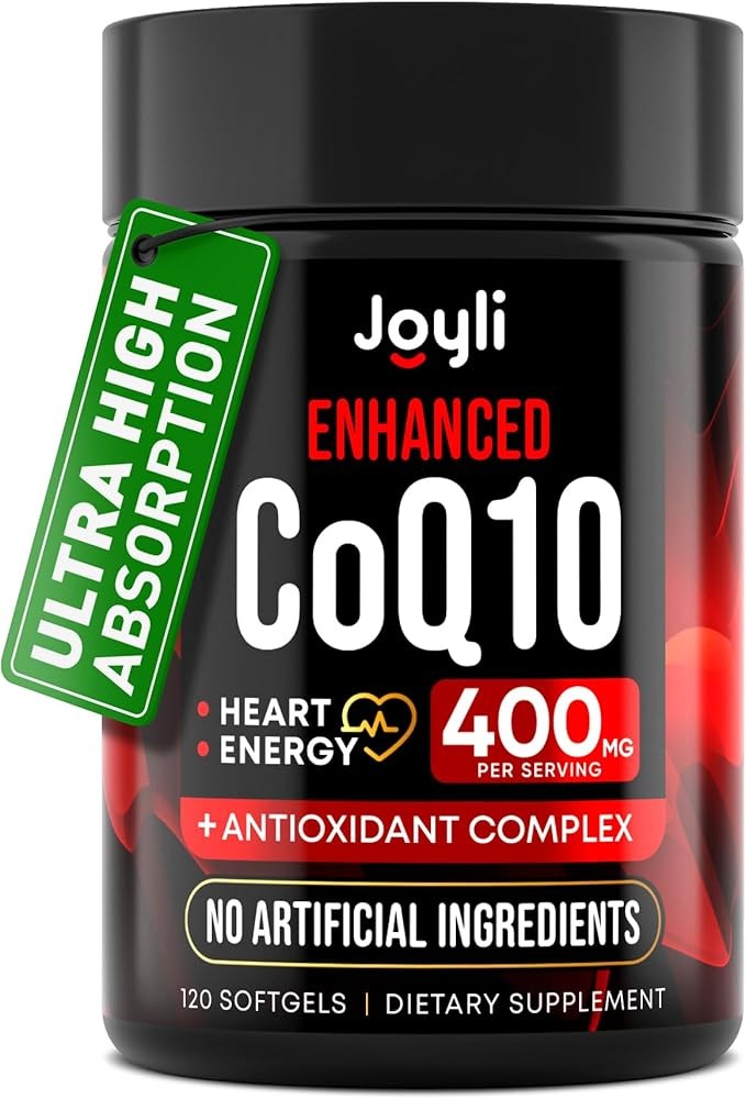 CoQ10 400mg Softgels - High Absorption Co Q10, 400mg Softgels for Heart Health &