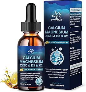 10 in 1 Magnesium Calcium Zinc Supplement with Vitamin C D3 K2