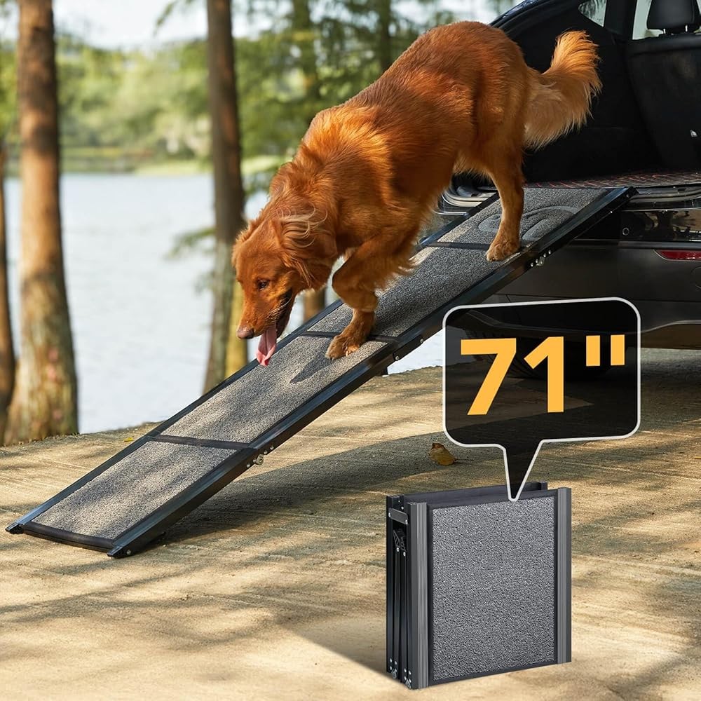 Dog Ramp for Car 71 Inch X-Long Folding