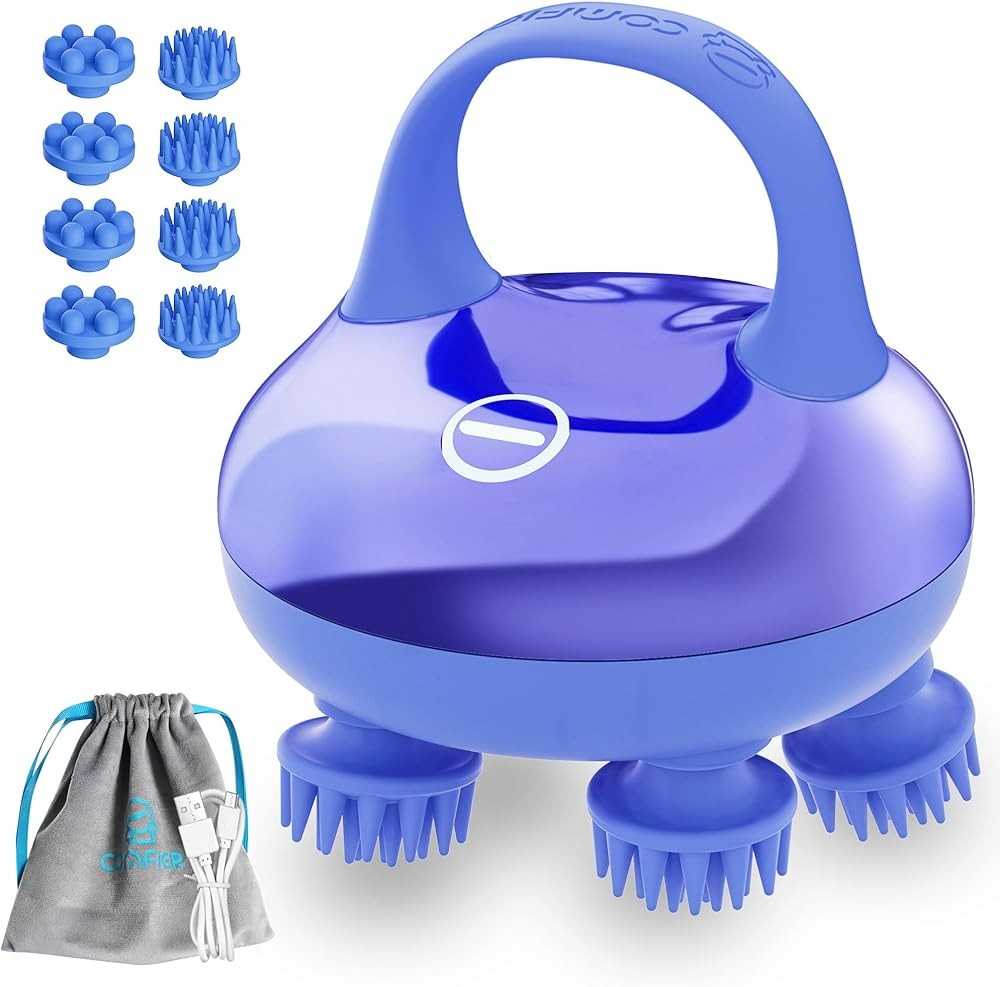 COMFIER Cordless Scalp Massager, Electric Head Massager Portable Kneading