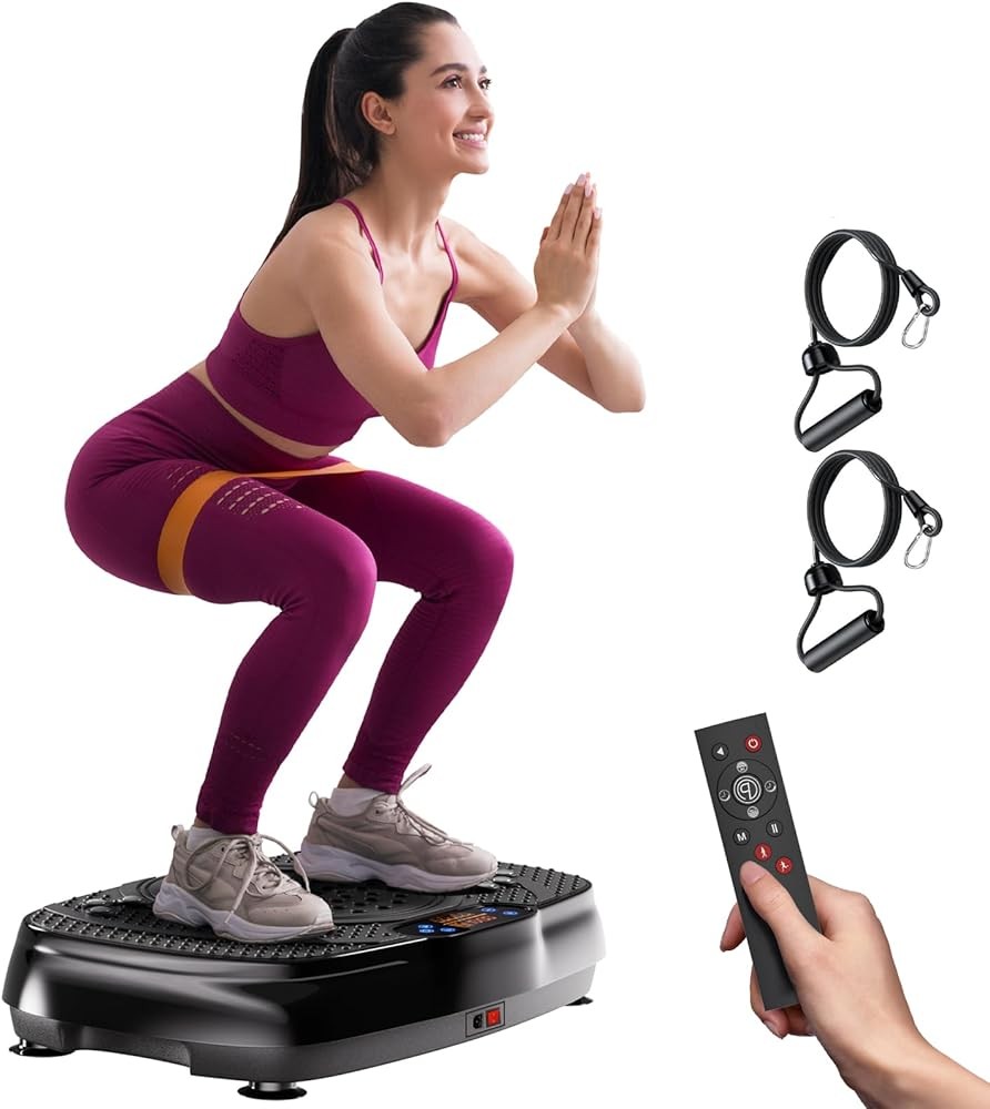 Vibration Plate Exercise Machine: TISSCARE Vibrating Plates for Weight Loss and Lymphatic Drainage, 400lbs Shake Plat...