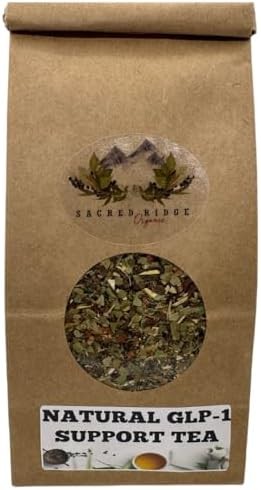 Natural GLP-1 Support Organic Herbal Tea Blend 4 oz Yerba Mate Blend