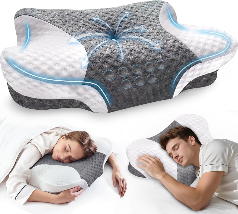 Adjustable Cervical Memory Foam Pillow