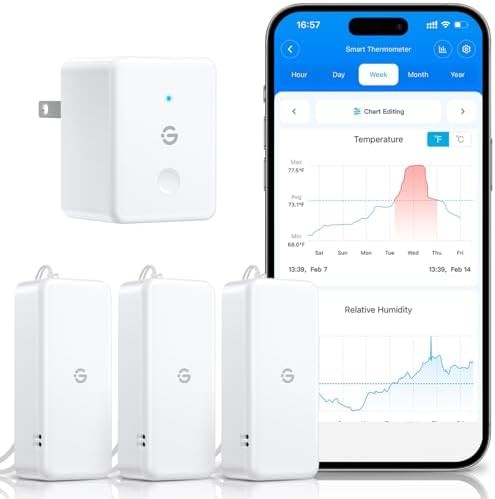 GoveeLife 2.0 WiFi Hygrometer Thermometer 3 Pack