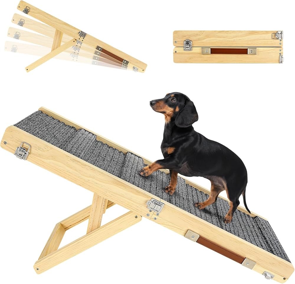 Foldable Dog Ramp for Couch Adjustable