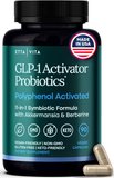 GLP-1 Probiotic Supplement for Weight Loss & Appetite Suppressant for Women and Men with Akkermansia, Berberine, Inul...