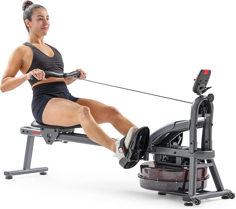 Sunny Health and Fitness Water Rowing Machine