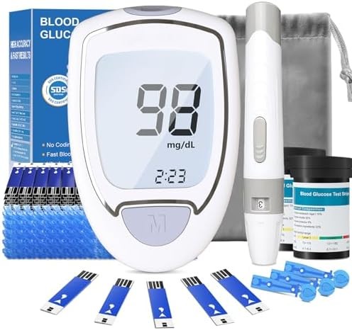Glucose Monitor Kit with 100 Test Strips
