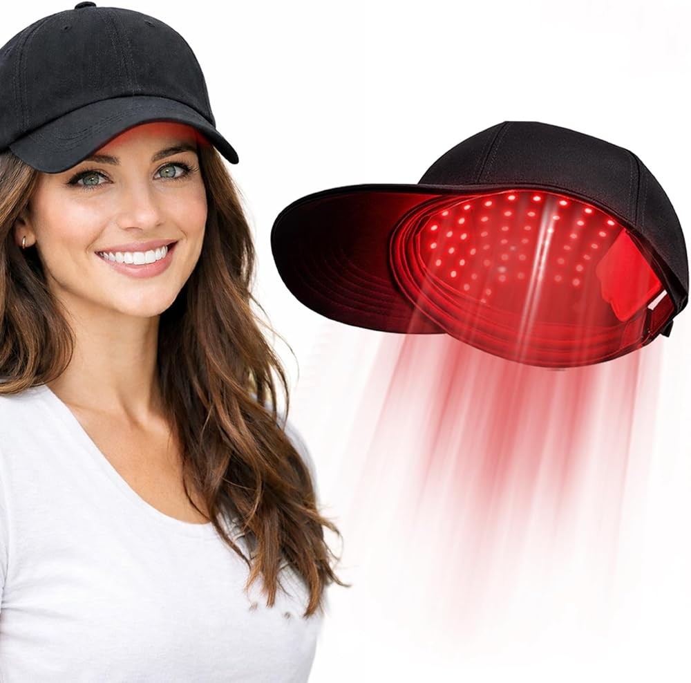 LLLT Laser Hair Growth Cap - 650nm Red Light Therapy for Hair Regrowth, Full Scalp Coverage