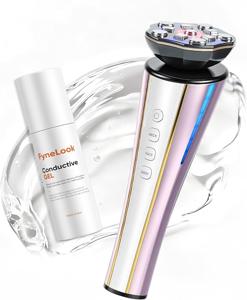 4-in-1 Microcurrent Device with Red Light and Blue Light Therapy